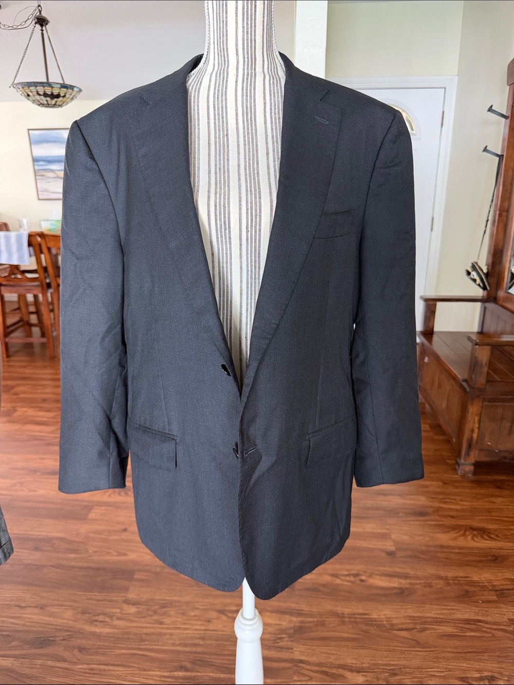 Isaia Black Men's Sport Coat Blazer